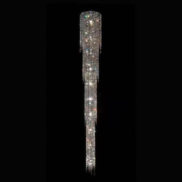 Extra Long Luxury Crystal Chandelier For Staircase