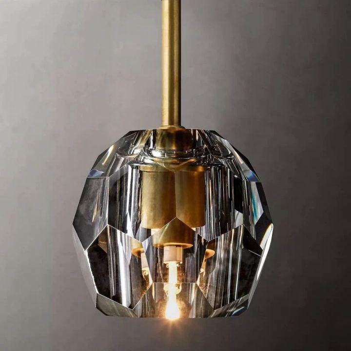 Bille De Crystal Glass Rod Pendant