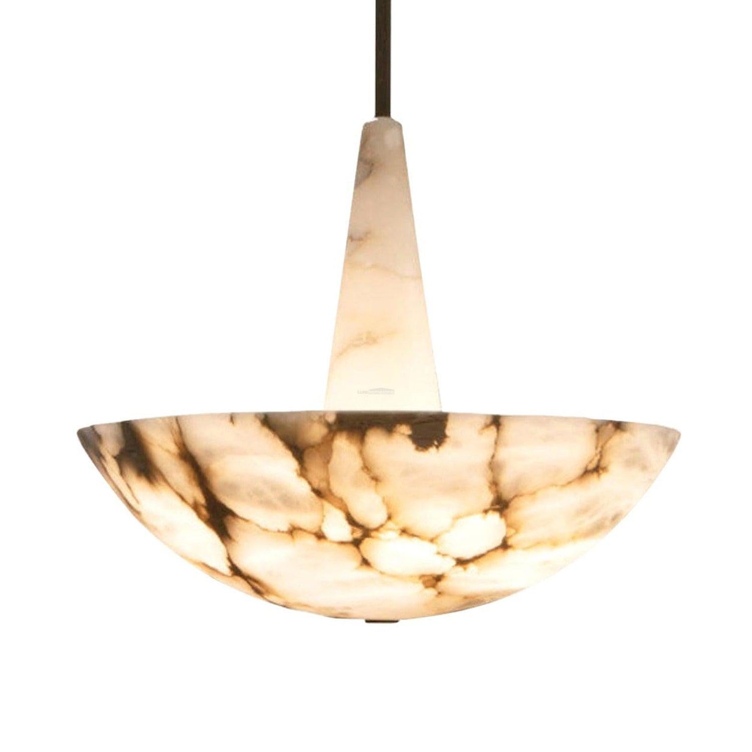 Olivia Domus Alabaster Round Chandelier