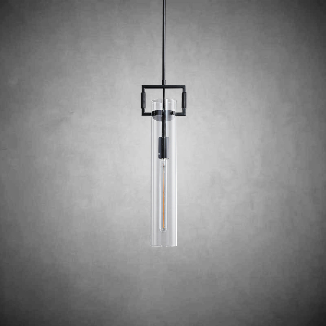 Machine Glass Cylinder Pendant 12''22''