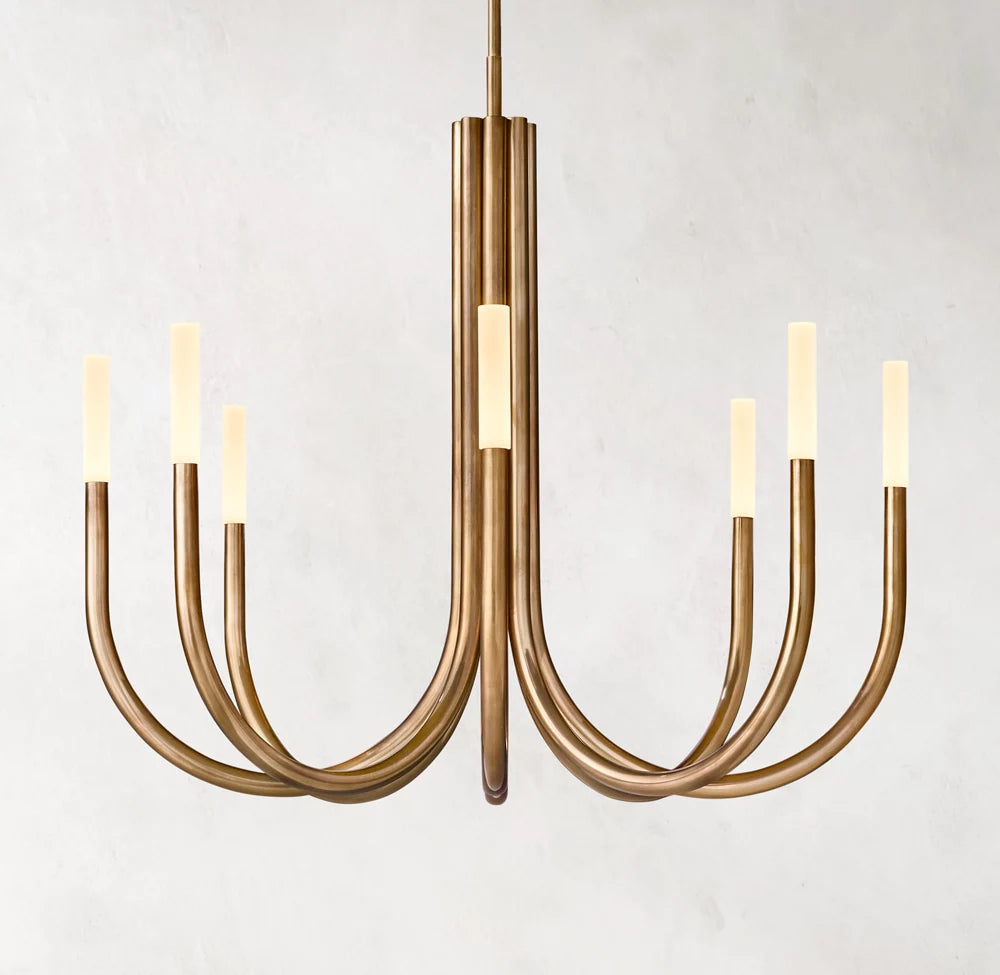 Olivia Roussel Modern Alabaster Chandelier 38''