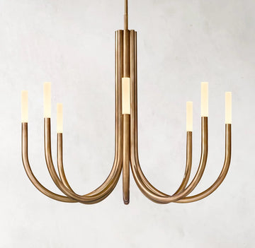 Olivia Roussel Modern Alabaster Chandelier 38''