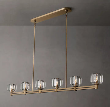 Olivia Demaret Double Linear Chandelier 72″