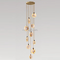 Alabaster Long Staircase Chandelier 5 styles