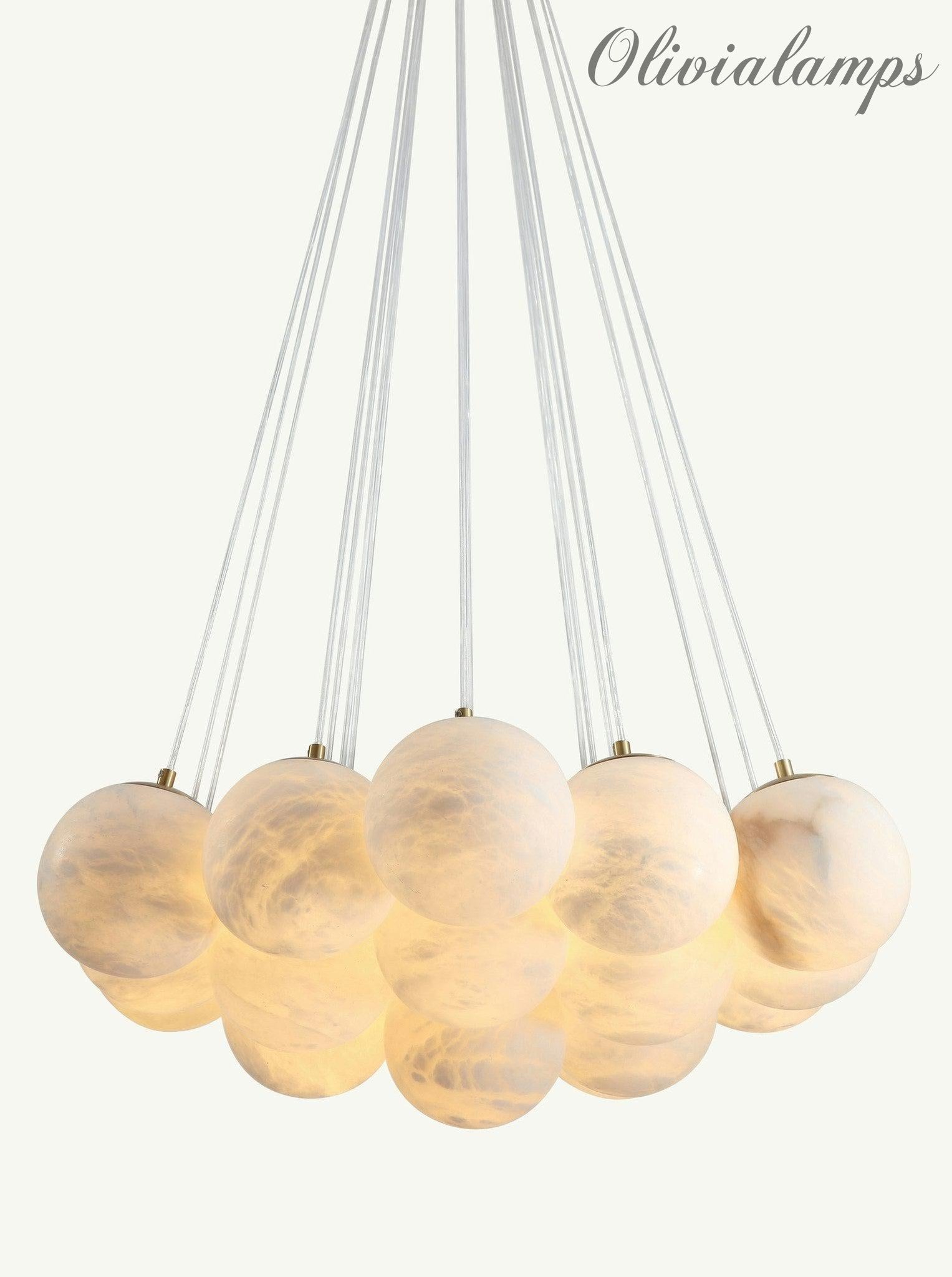 Aspen 19 Chandelier Alabaster