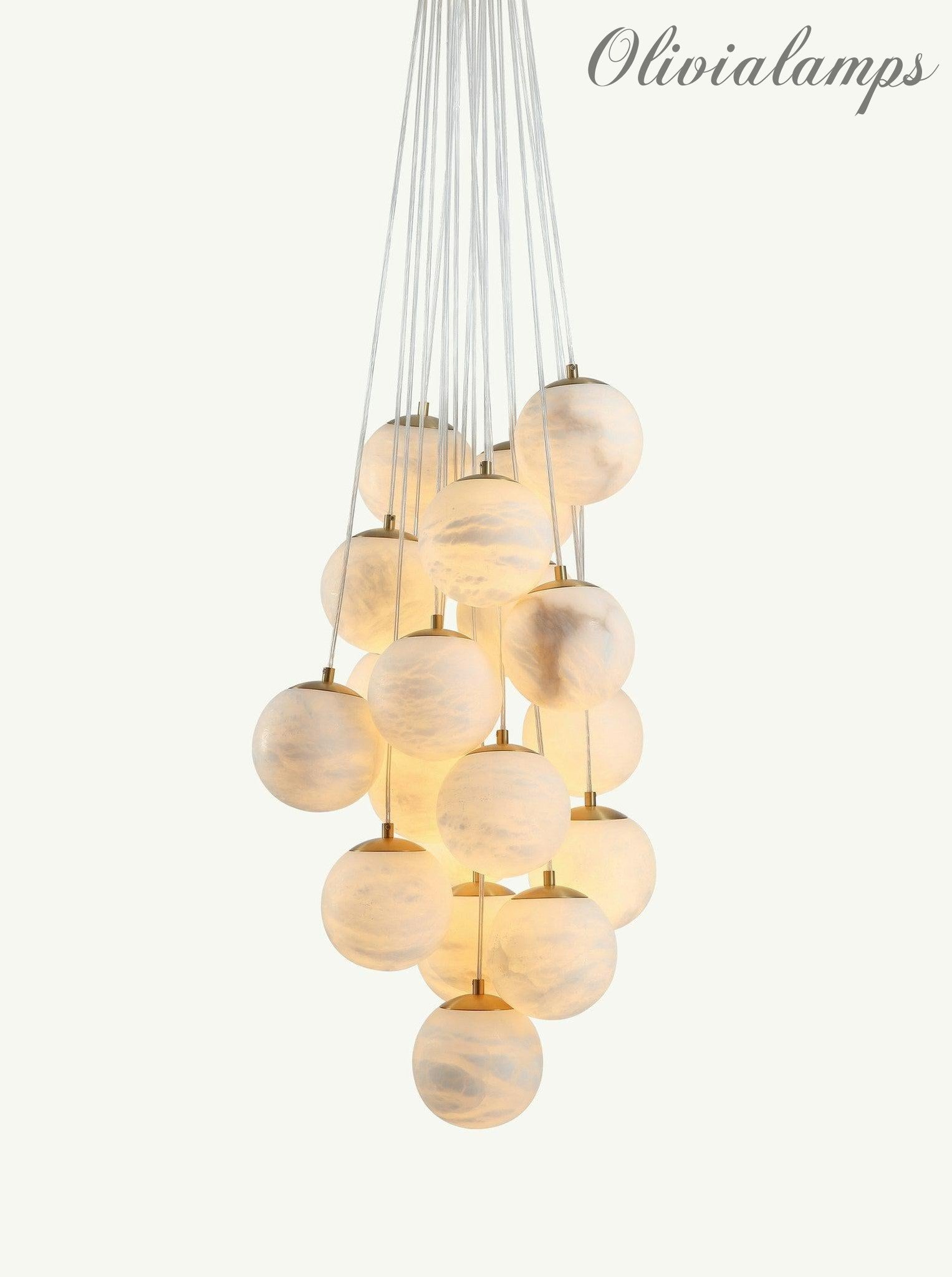 Aspen 19 Chandelier Alabaster