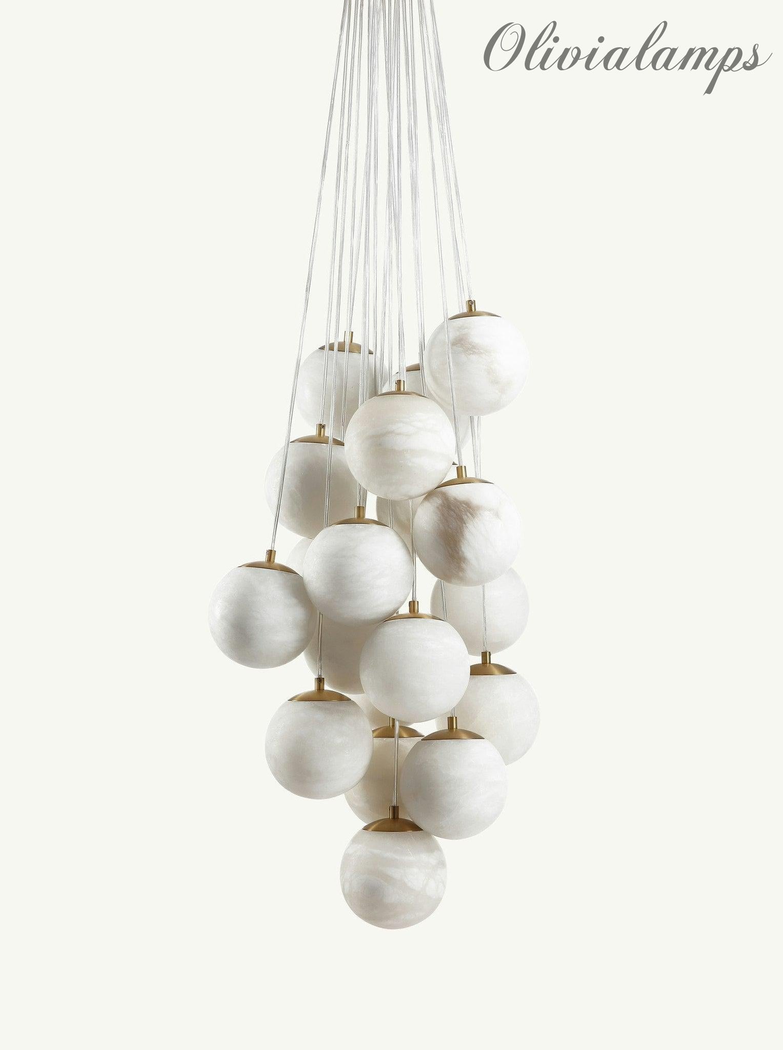 Aspen 19 Chandelier Alabaster