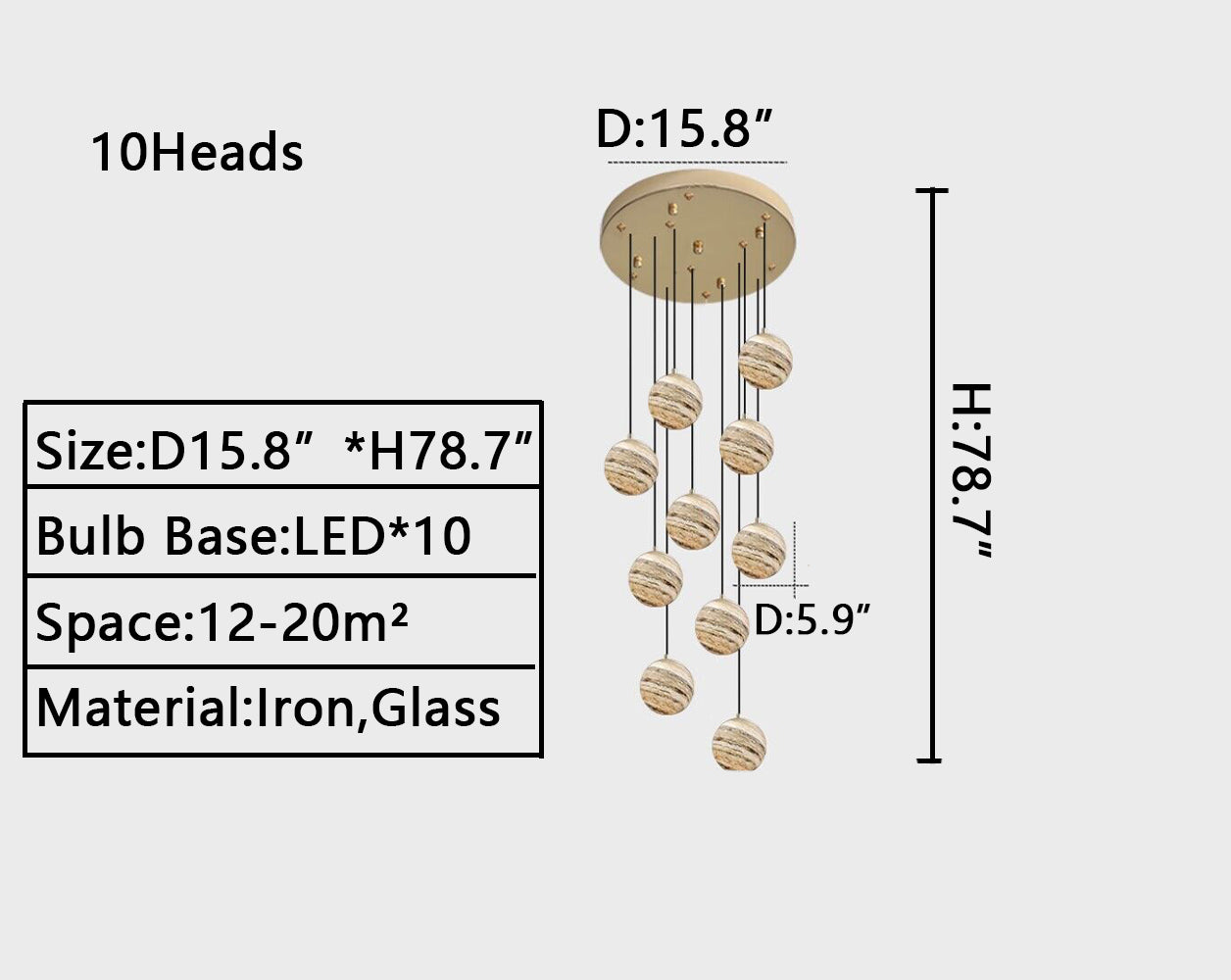 D15.8"*H78.7" chandelier,chandeliers,sky,star,stairs,staircase,spiral staircase,long,extra large,large,huge,big,oversize