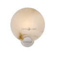 Elliot Round Alabaster Modern Living Room Sconce