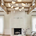 Elliot Alabaster Chandelier, Artistic Modern Chandelier for Bar Area