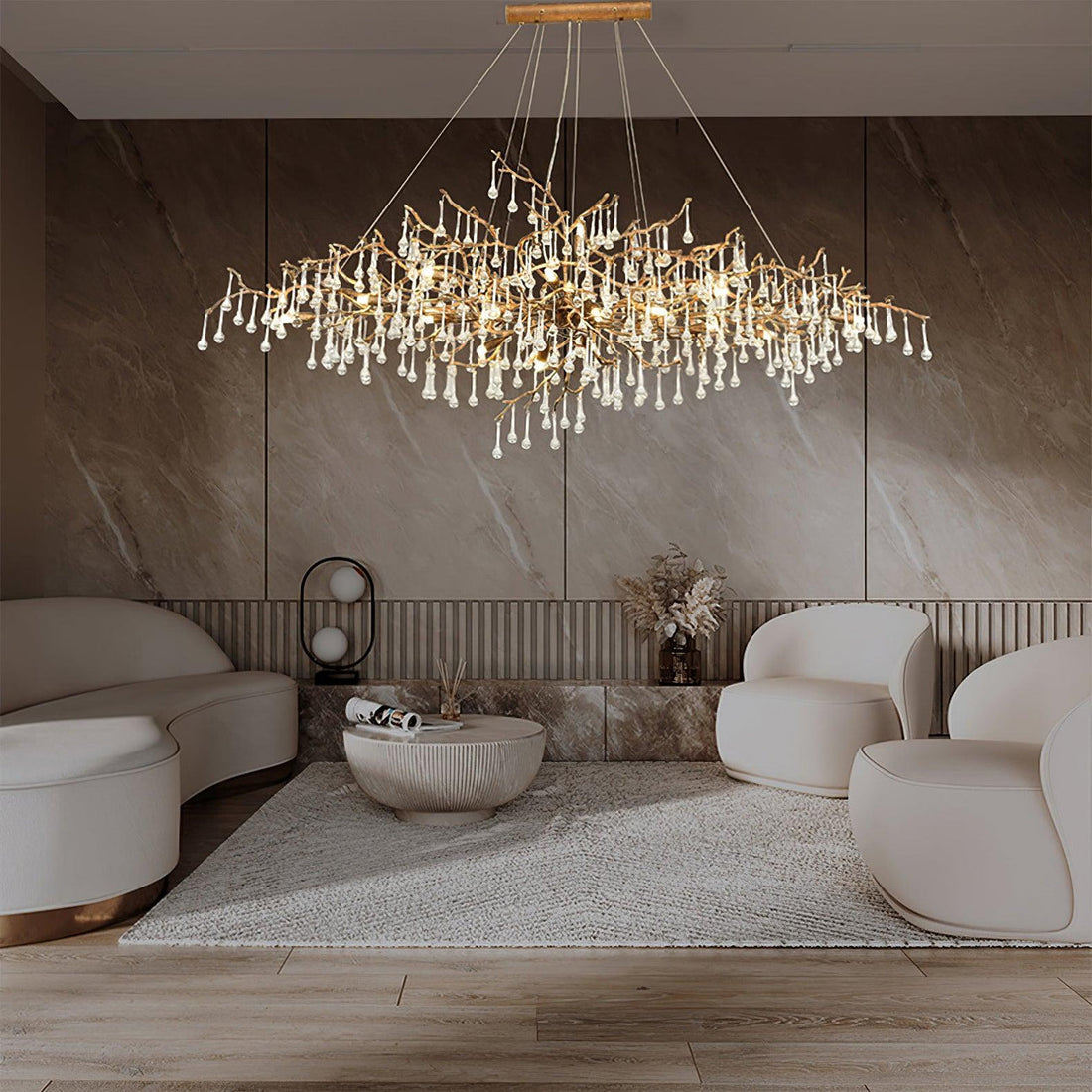 Olivia Drios Raindrop Chandelier