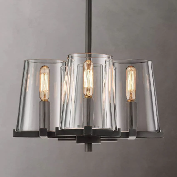 Olivia Pauillac Clear Glass Pendant Light