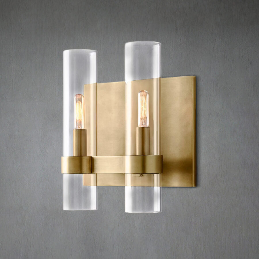 Lavelle Glass Double Wall Sconce