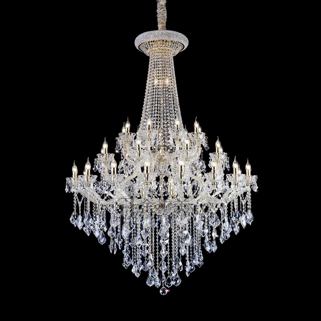 Schonbek Olde World Swarovski Crystal Chandelier in Silver  CWI Lighting Open Box 49 Light Up Chandelier With Chrome Finish