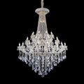 Schonbek Olde World Swarovski Crystal Chandelier in Silver  CWI Lighting Open Box 49 Light Up Chandelier With Chrome Finish