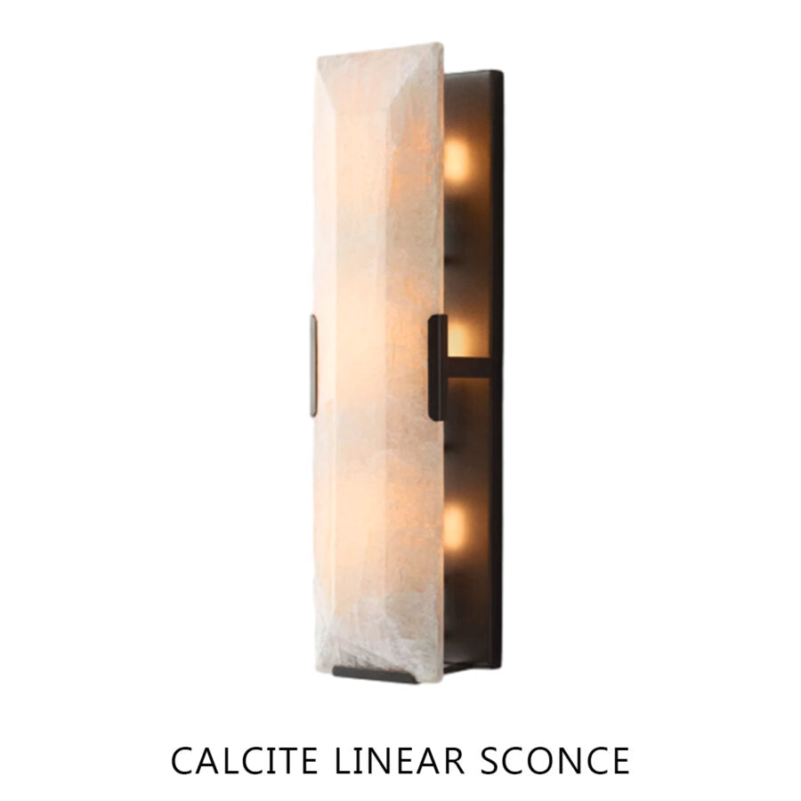 Harlew Calcite Linear Sconce