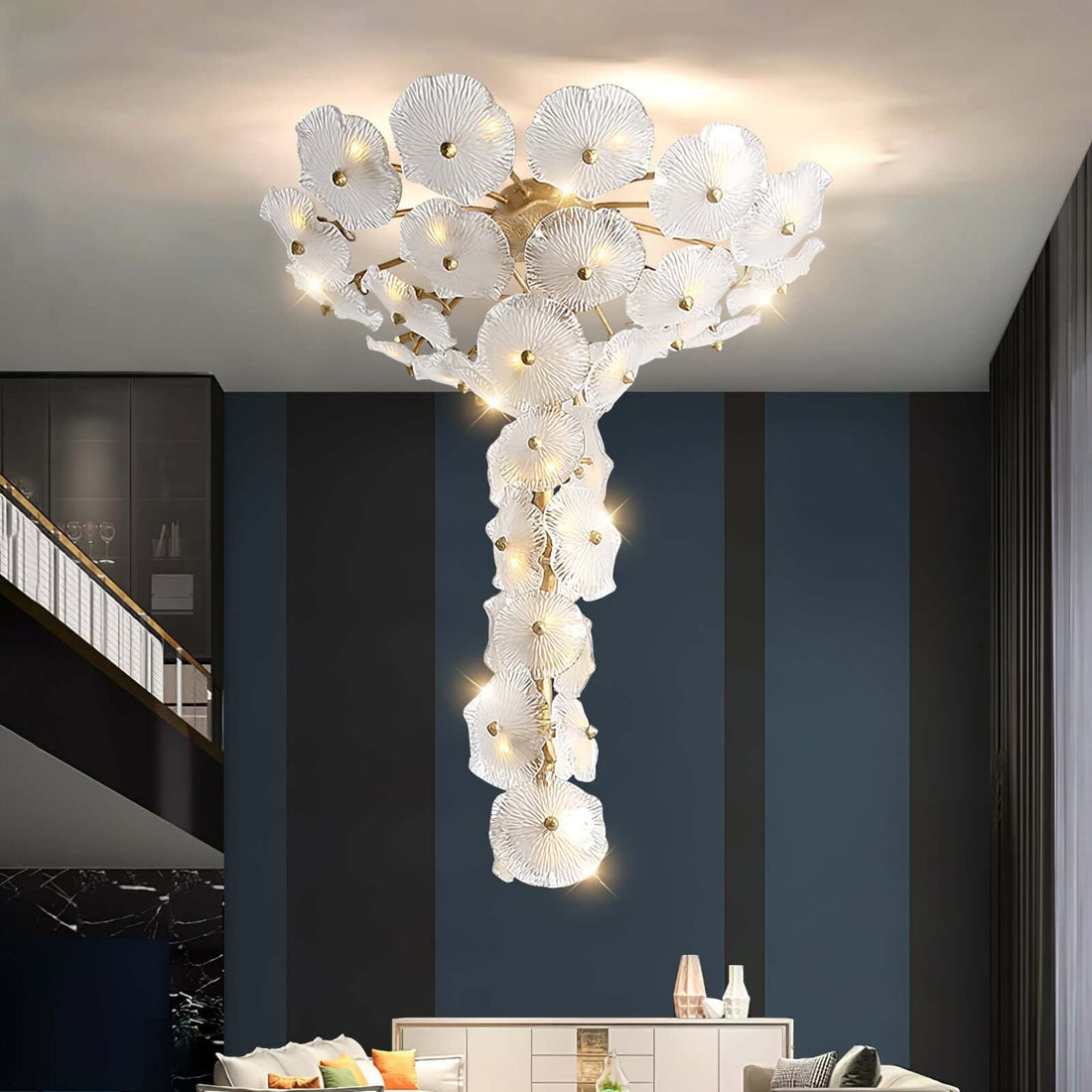 Nenufar Water Lily Chandelier 23.6" 31.5"