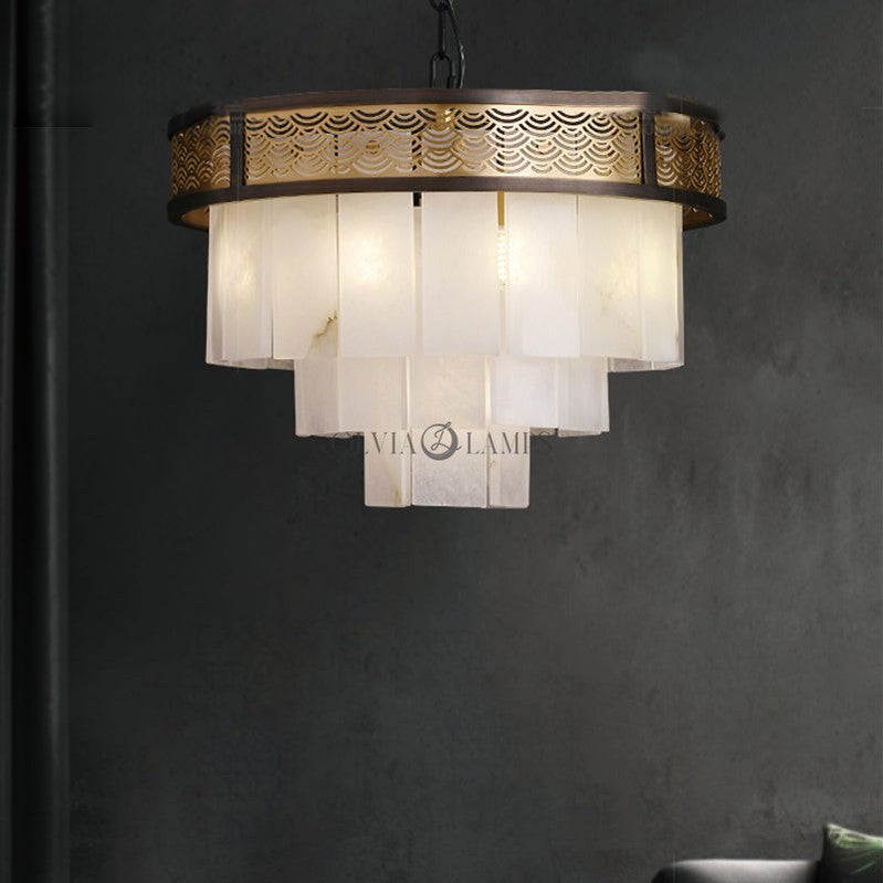 Marble Lorry Multi-layer Classic Chandelier