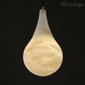 Alabaster Teardrop Single Pendant