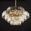 2022 New Style Round Crystal Chandelier Modern Gold Ceiling Light Fixture For Living/ Bedroom