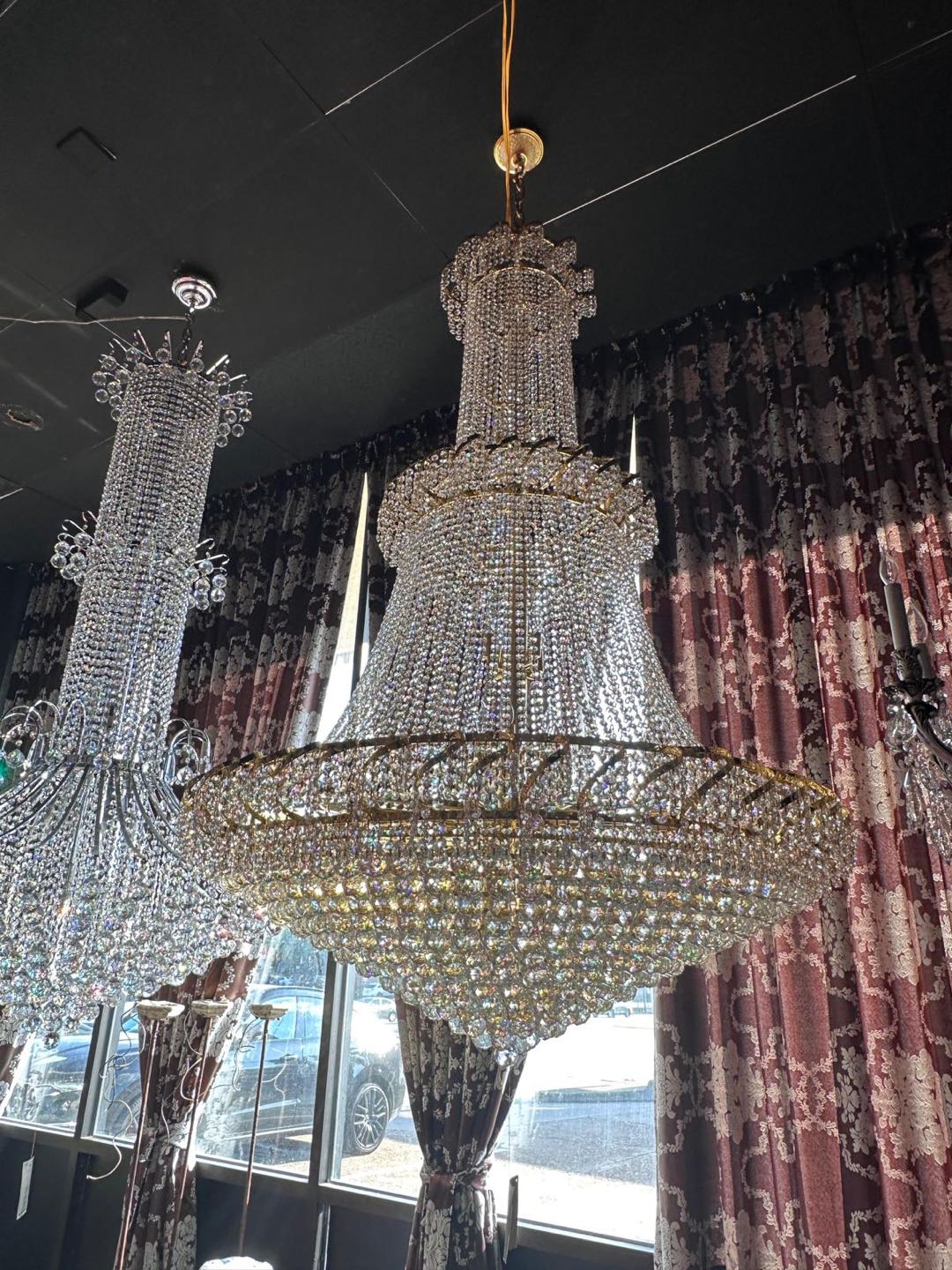 Olivia Empire French Crystal Chandelier 48"