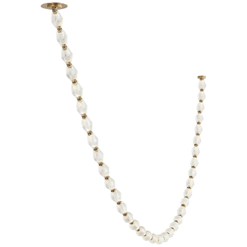 Creative Glass Pearl Necklace Pendnat Chandelier for Living/Dining Room/Staircase