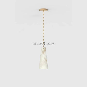 Theseus Alabaster Marble Modern Pendant Light