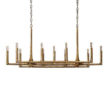 Olivia Avarital Forged Linear Chandelier 54" 72" 96" & Pendant