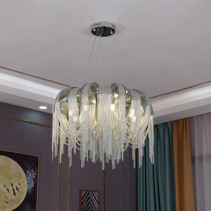 Modern Italian Style Tassel Art Chandelier Creative Light Fixture for Living/ Dining Room/ Cafe/ Show Room