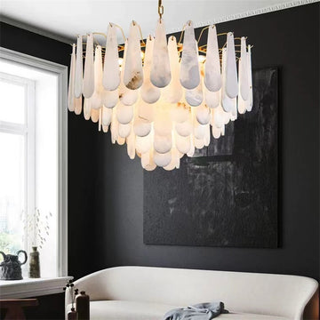 Olivia Pamela marble Modern Creative chandelier D32"