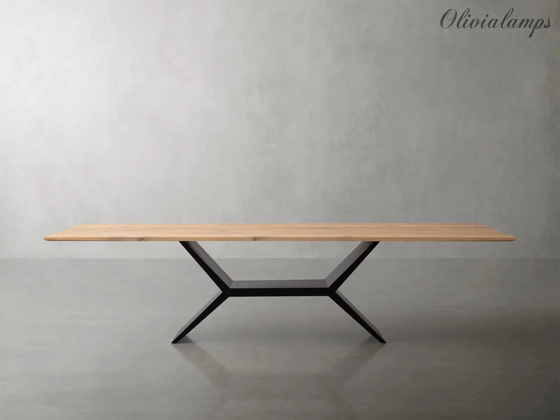 Jacob Dining Table with Vertex Base