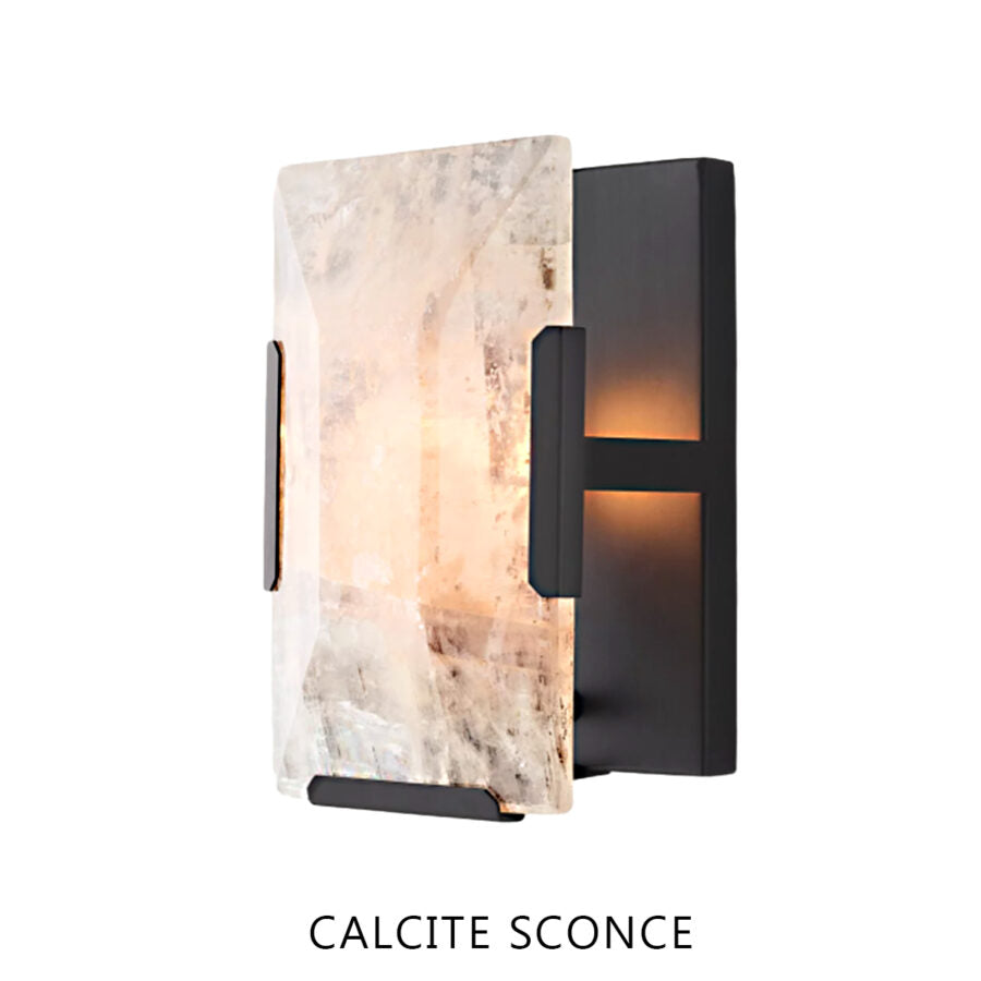 Harlew Calcite Short Wall Sconce