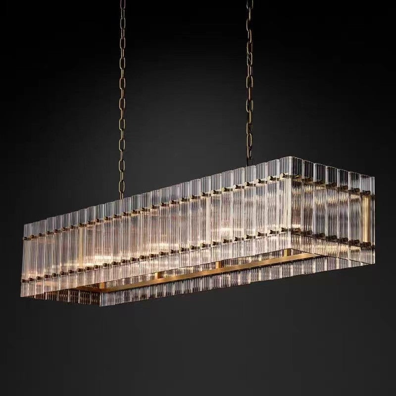 Olivia Marcus  Rectangle Chandelier 72"