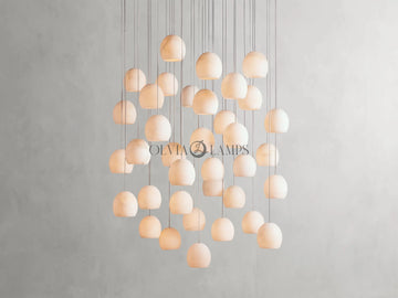 Maeva Round Chandelier 3/7/15/36 Light