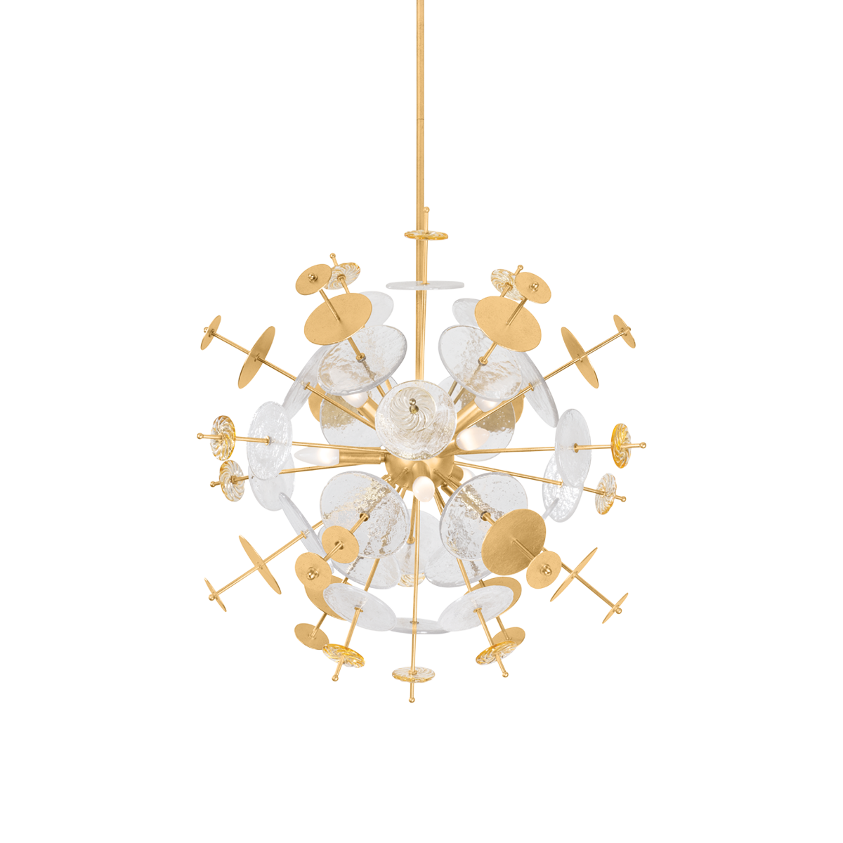 Gleason Clear Functional Design Chandelier