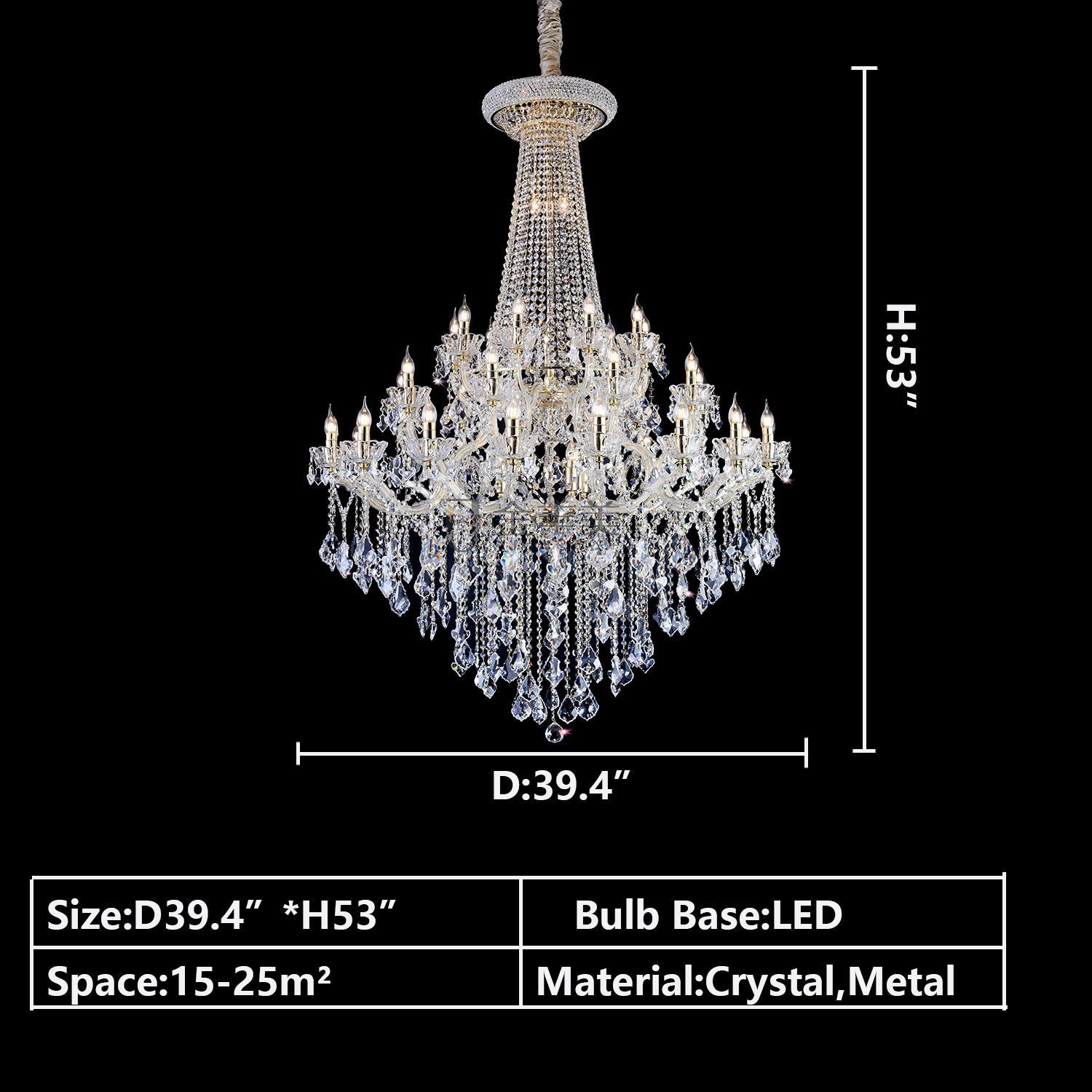 D39.4"*H53"  Schonbek Olde World Swarovski Crystal Chandelier in Silver  CWI Lighting Open Box 49 Light Up Chandelier With Chrome Finish