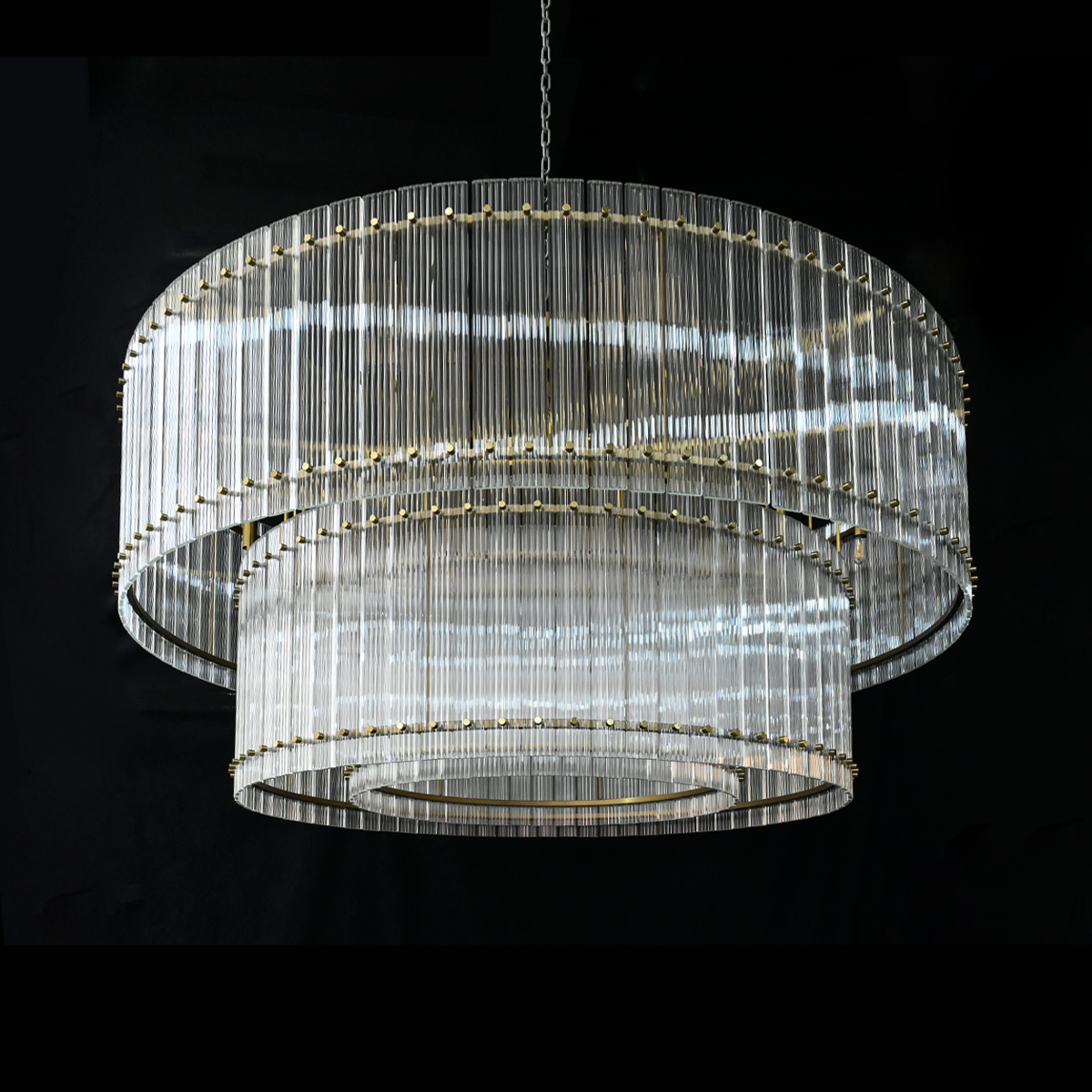 Sun 2-Tier Single Tier Round Chandelier 22" 37" 48" 60"