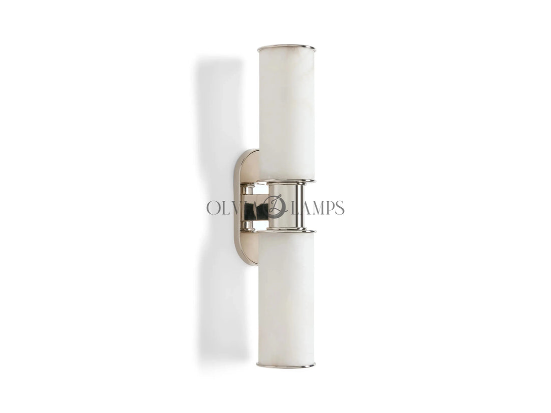 Harlin 2-Light Wall Sconce in Alabaster