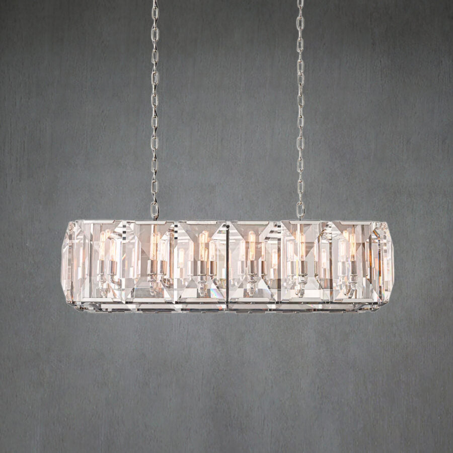 Harlew Crystal Rectangular Chandelier42''54''62''74"