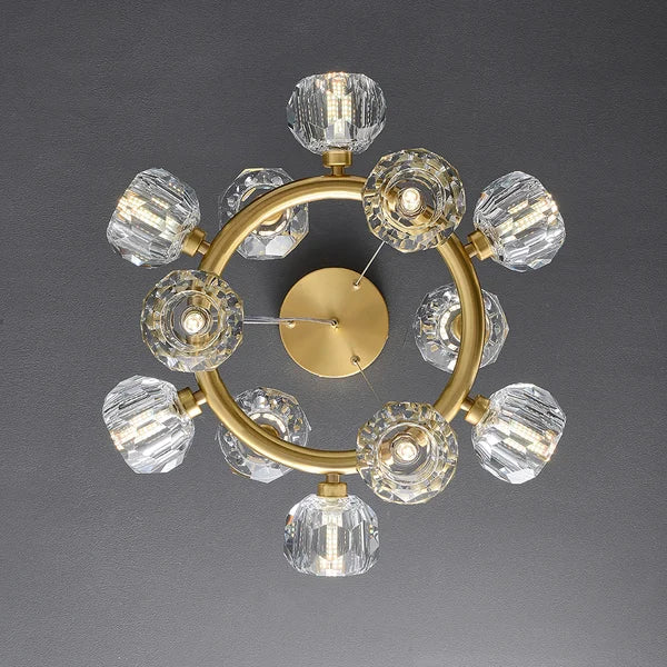 Olivia Bille De Clear Crystal Round Chandelier Cord