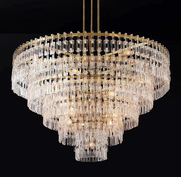 Olivia（customize 32”）Marignan Tier K9 Crystal Round Chandelier