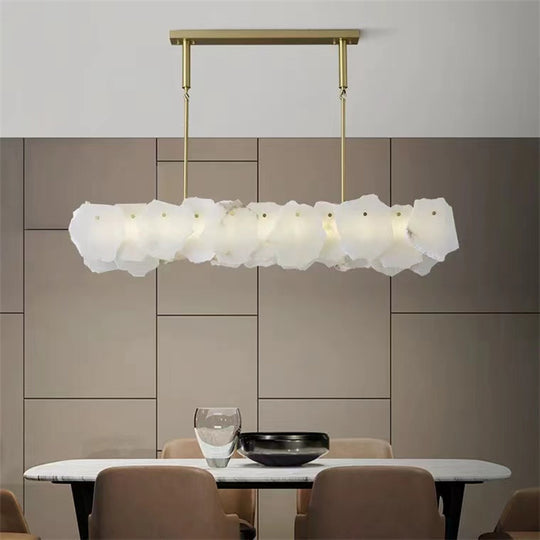 Olivia August Mordern Marble Linear Chandelier( Chains Version)