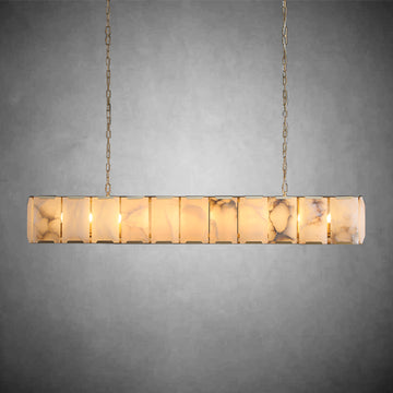 Harlew Calcite Rectangular Chandelier 42"54''62''74''