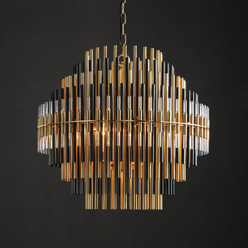 Olivialamps Emila Chandelier Burnished Brass