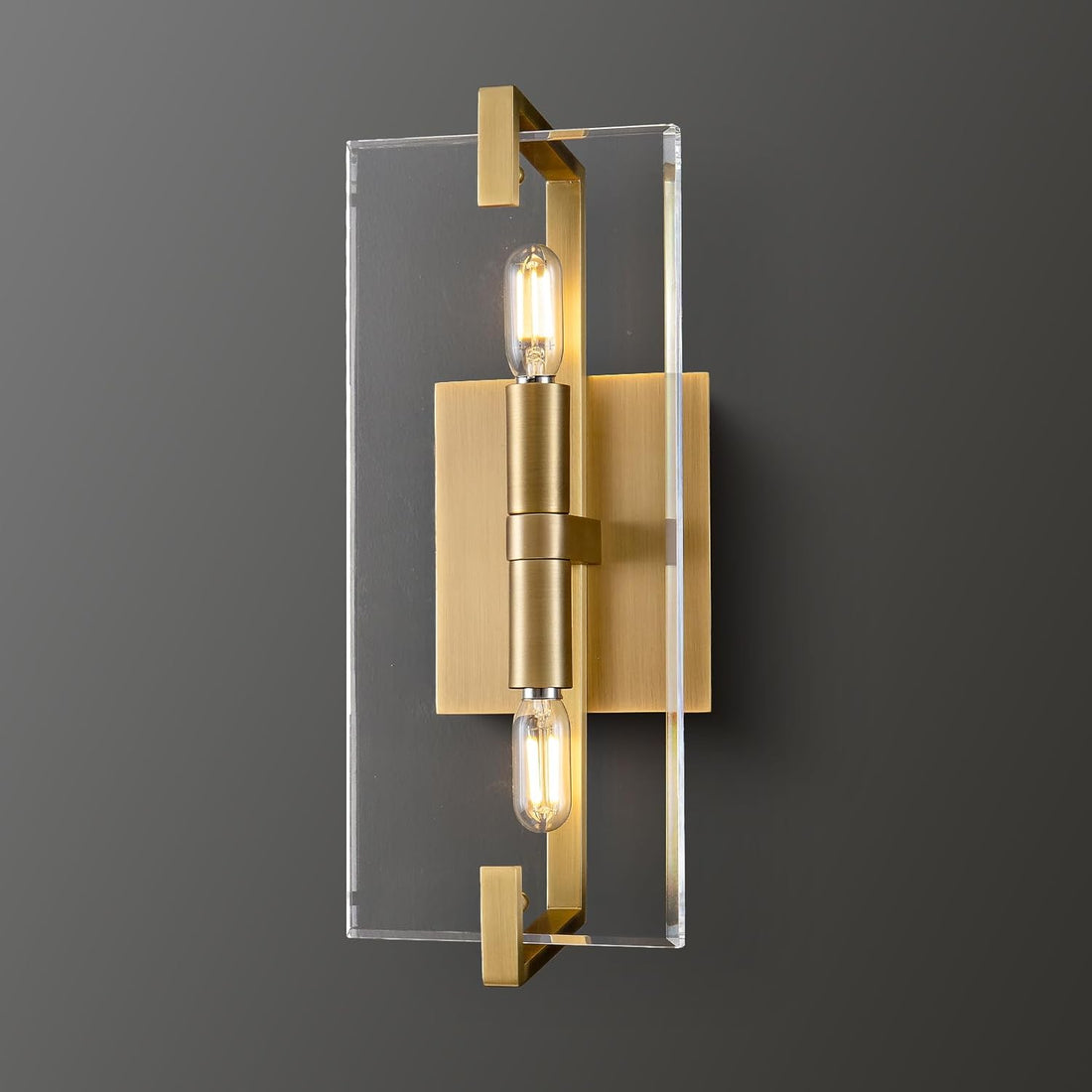 14.9" Crystal Wall Sconces, Bathroom Vanity Wall Sconces 2-Light WallK9 Clear Crystal Wall Sconces, 14.9" Bathroom Vanity Wall Sconces 2-Light Wall Mounted Sconces