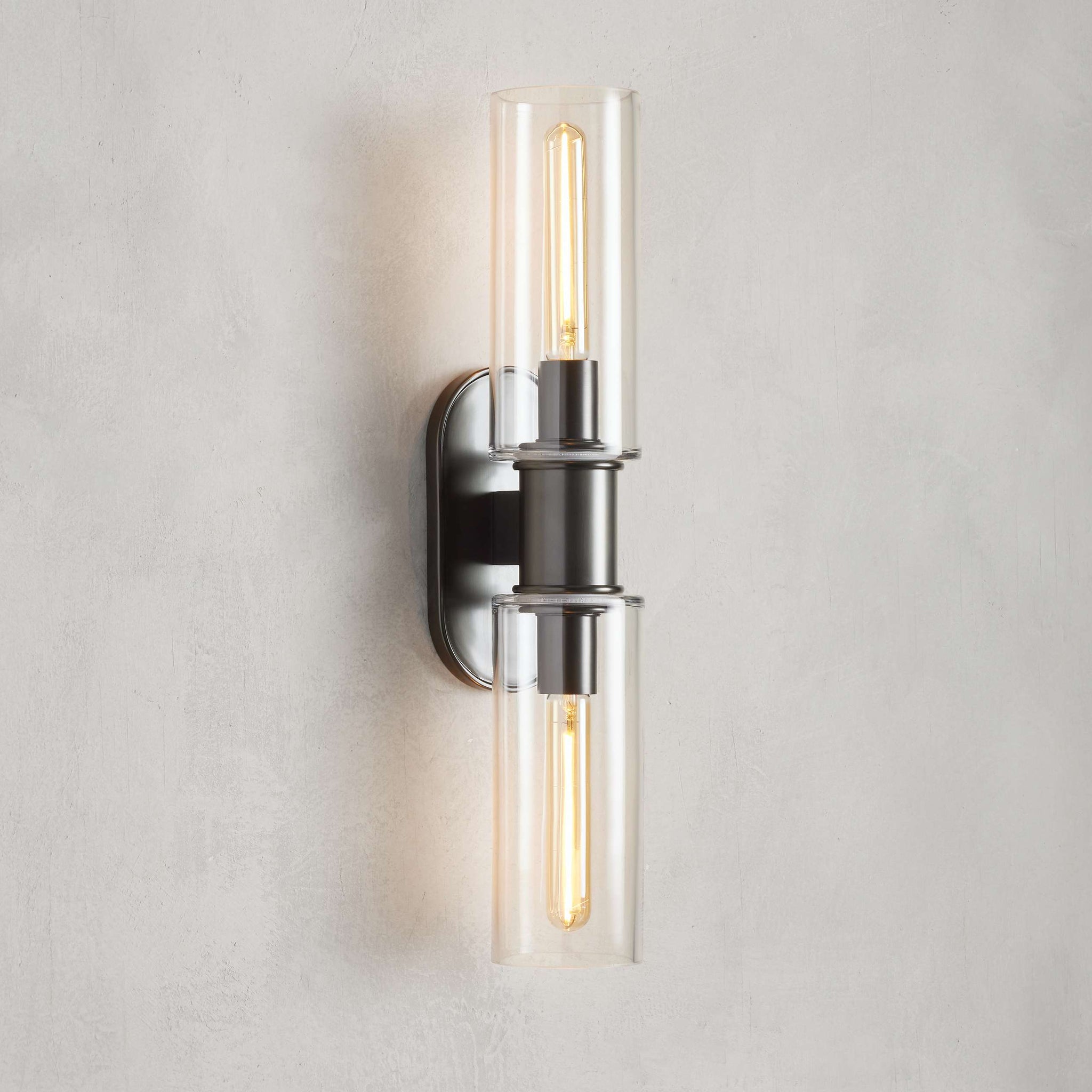 Olivia Harlin 2-Light Wall Sconce in Clear