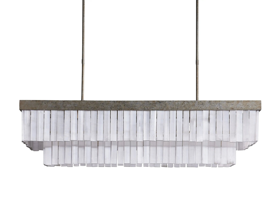 Cameron Rectangular Alabaster Chandelier