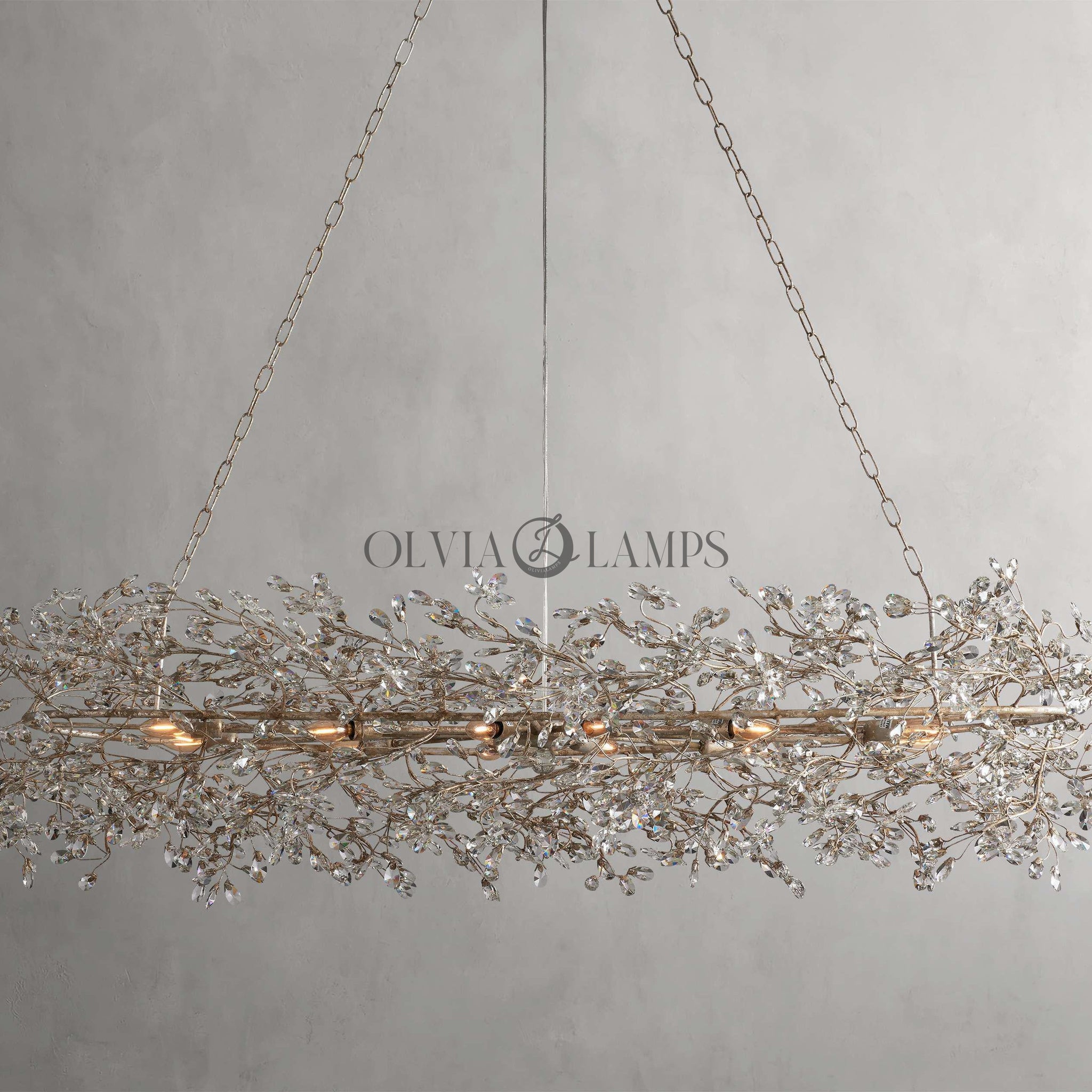 Fiore Oval Chandelier 62''74''