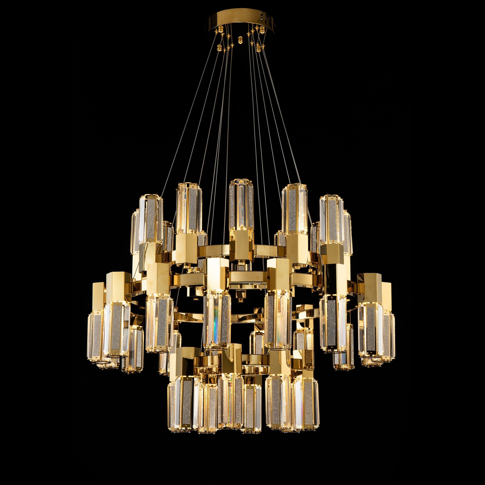 Olivia 3-Tier Round Chandelier