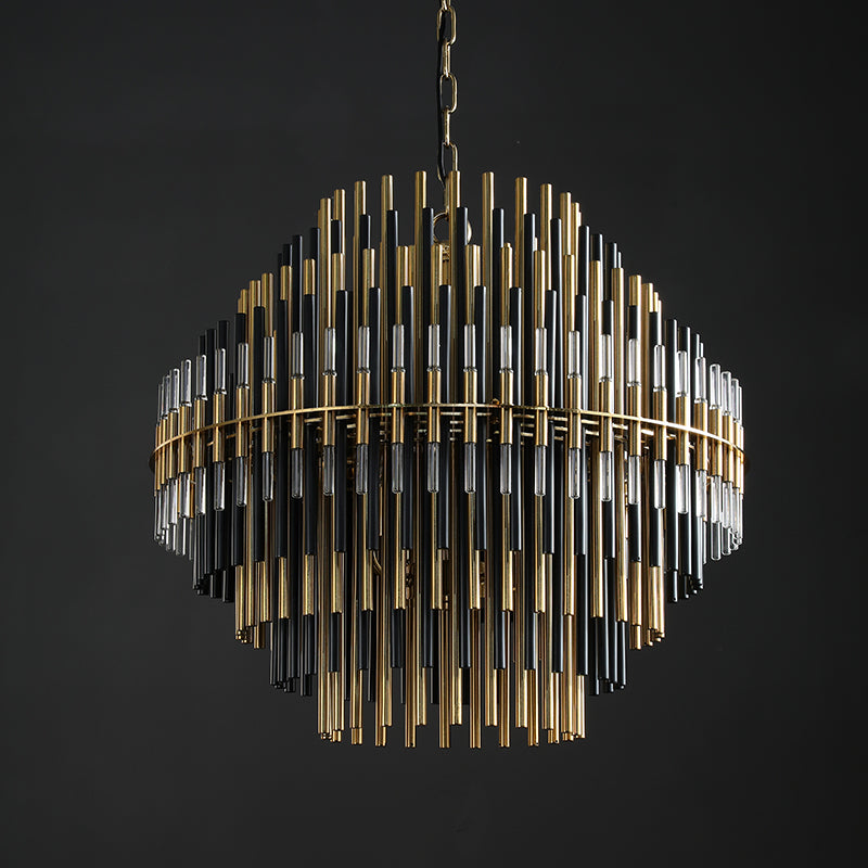 Olivialamps Emila Chandelier Burnished Brass